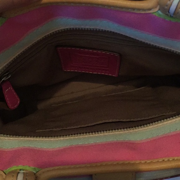 Coach springtime stripe bag - Picture 3 of 5